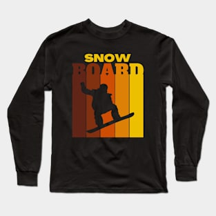 Retro Snowboard Long Sleeve T-Shirt